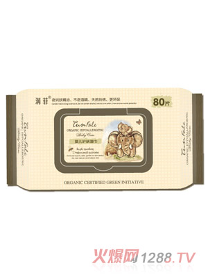 潤(rùn)菲嬰兒護(hù)膚濕巾80片裝