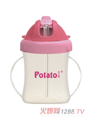 小土豆成長訓練可愛吸管杯AQ802-6B