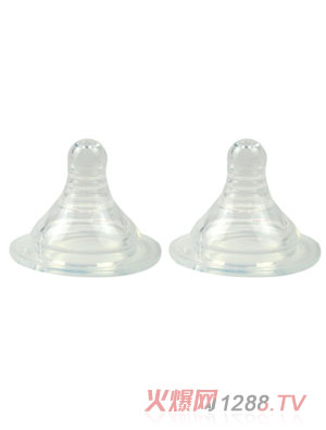 頑皮熊寬口硅膠奶嘴兩個(gè)裝