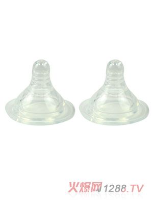 頑皮熊寬口硅膠奶嘴兩個(gè)裝