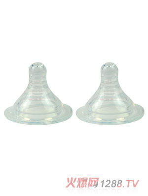 頑皮熊寬口硅膠奶嘴兩個(gè)裝