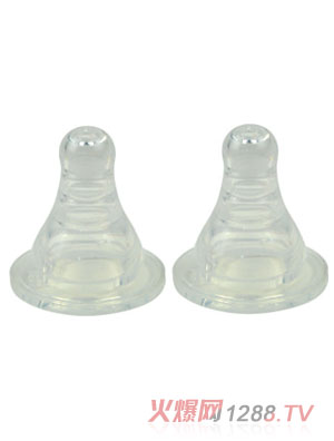 頑皮熊標(biāo)口硅膠奶嘴兩個裝