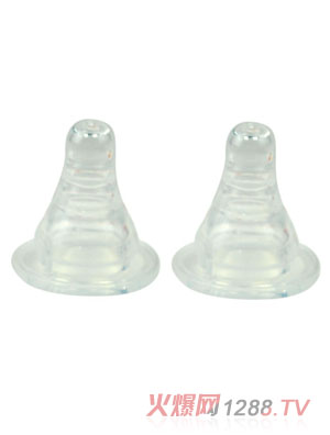 頑皮熊標(biāo)口硅膠奶嘴兩個(gè)裝