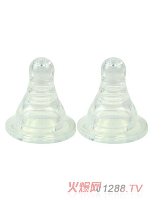 頑皮熊標(biāo)口硅膠奶嘴兩個(gè)裝