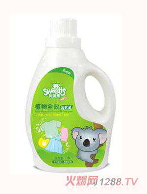 樹(shù)袋熊兒童植物除菌洗衣液1800ml