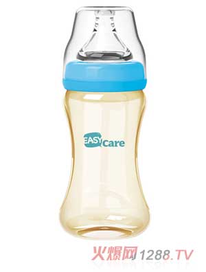 伊斯卡爾240mlPPSU寬口徑奶瓶（藍(lán)）