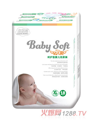 初兒爽北極芯呵護型嬰兒紙尿褲XL碼18片