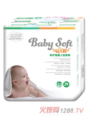 初兒爽北極芯呵護型嬰兒紙尿褲M碼24片