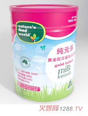 純元樂嬰幼兒配方奶粉12-36個(gè)月3段