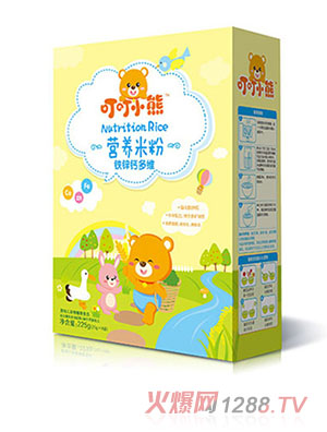 叮叮小熊營(yíng)養(yǎng)米粉盒裝-鐵鋅鈣多維