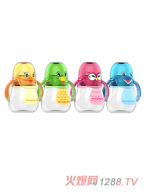 盟寶卡通動(dòng)物系列奶瓶