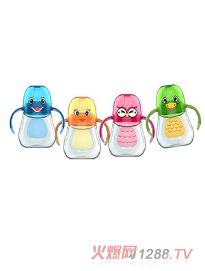 盟寶卡通動(dòng)物系列奶瓶