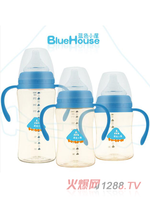 藍色小屋寬口PPSU香檳奶瓶