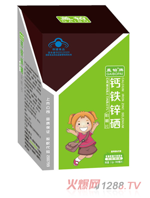 蓋鉑牌鈣鐵鋅硒咀嚼片