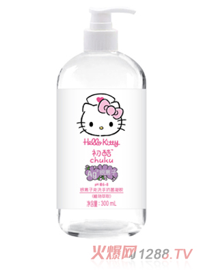 Hello Kitty初酷銀離子免洗手消毒凝膠（植物萃取）300ml