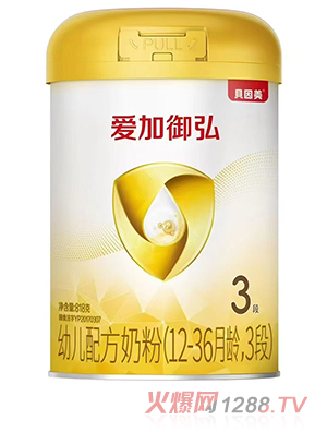 貝因美愛(ài)加御弘幼兒配方奶粉3段