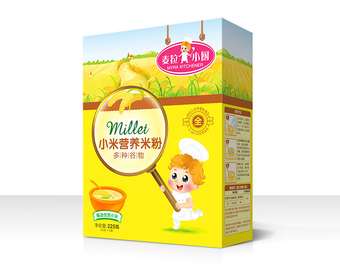 麥拉小廚-小米營(yíng)養(yǎng)米粉盒裝-多種谷物