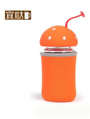 宜噠耐熱防爆水晶玻璃杯橘黃