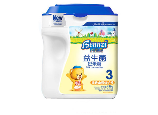 貝努滋經(jīng)典山楂味護暢益生菌奶米粉