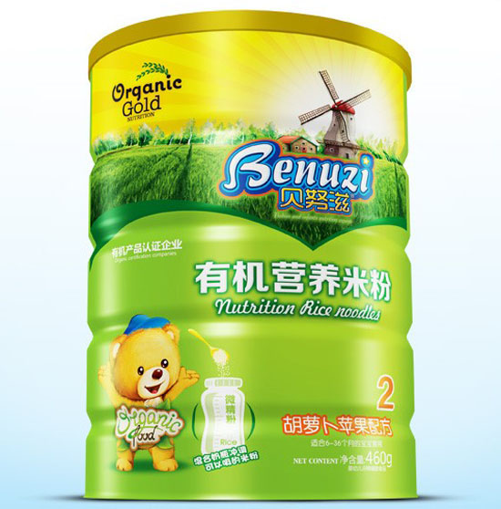 貝努滋胡蘿卜蘋果有機(jī)營養(yǎng)米粉2段