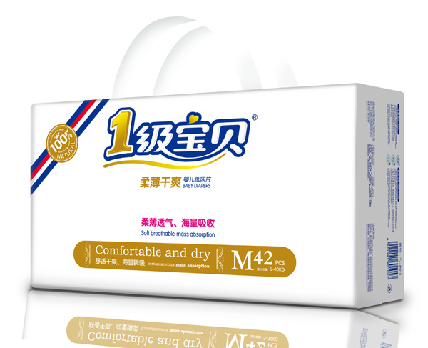 1級寶貝柔薄干爽紙尿片M42
