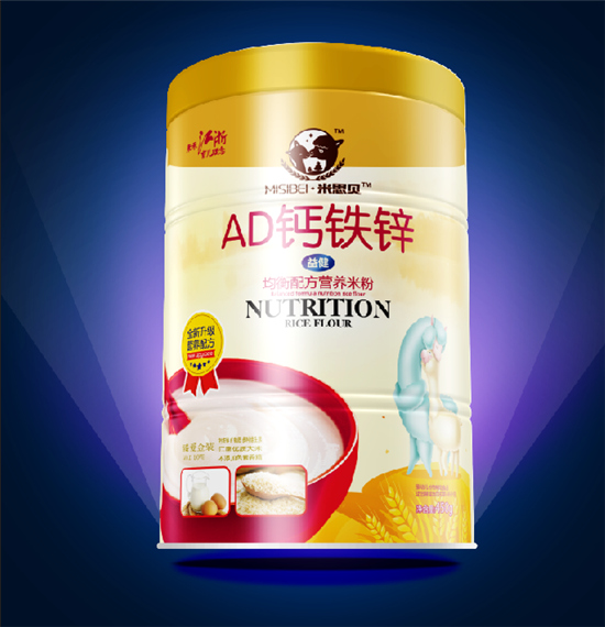 米思貝AD鈣鐵鋅均衡營(yíng)養(yǎng)米粉