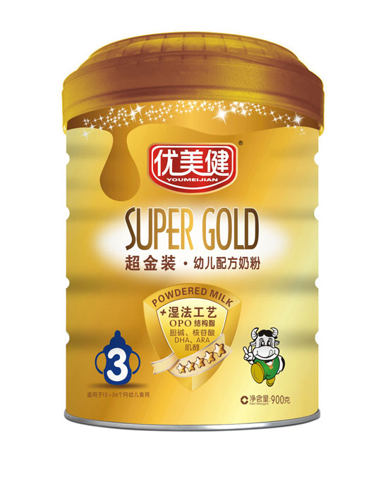 優(yōu)美健超金裝幼兒配方奶粉聽(tīng)裝3段
