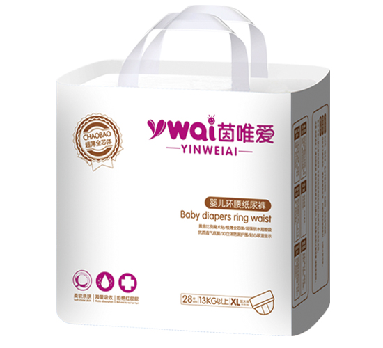 茵唯愛(ài)嬰兒環(huán)腰紙尿褲XL28