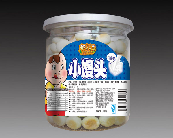 咿呀貝比奶味小饅頭瓶裝