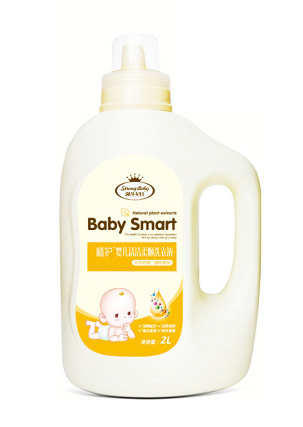 強(qiáng)牛貝比嬰兒清潔柔順洗衣液