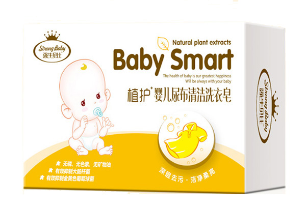 強(qiáng)牛貝比嬰兒尿布清潔洗衣皂