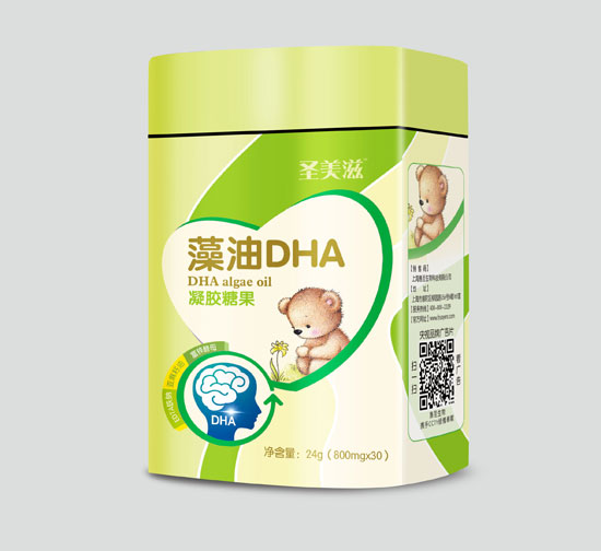 圣美滋QS藻油DHA膠丸30粒(鐵盒)