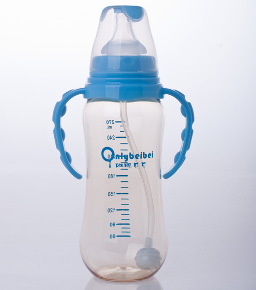 唯昵貝貝標(biāo)口PPSU奶瓶270ml藍(lán)色