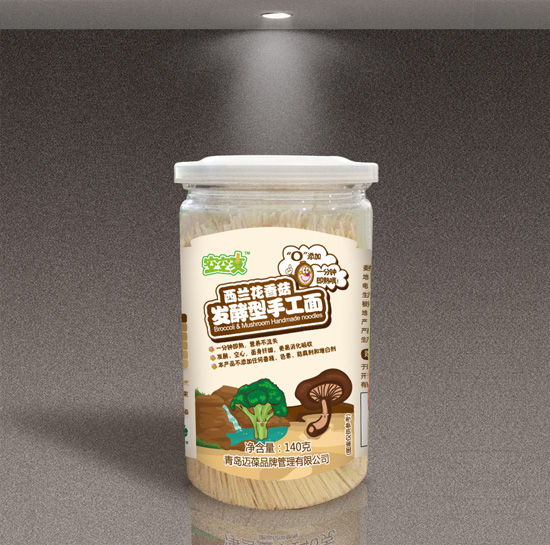 空空麥西蘭花香菇發(fā)酵型手工面