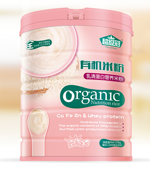 超級冠乳清蛋白營養(yǎng)有機(jī)米粉