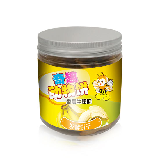 嬰氏奇趣動物餅干香蕉牛奶味