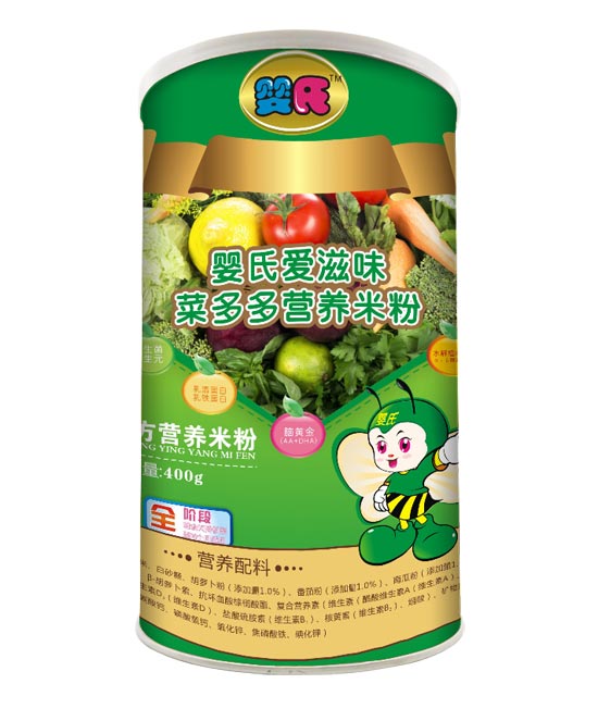 嬰氏菜多多營(yíng)養(yǎng)米粉罐子