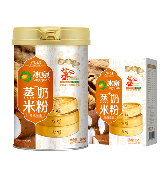 冰泉核桃淮山蒸奶米粉