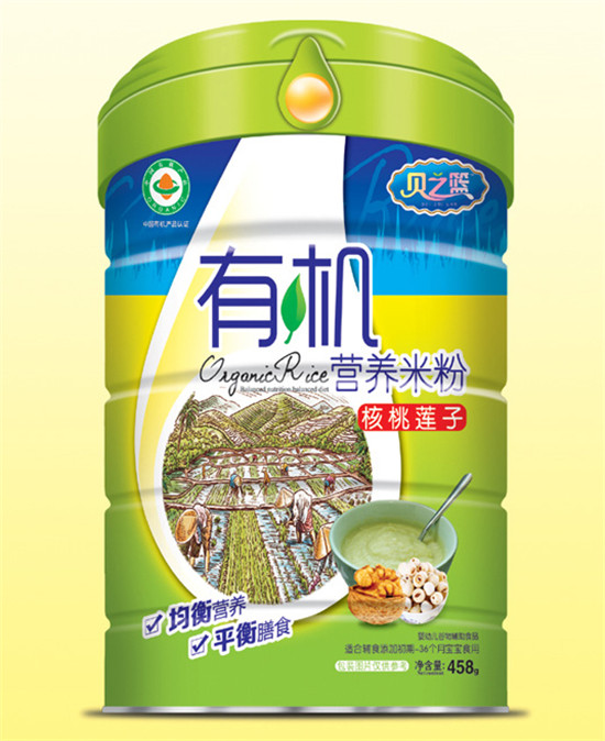 貝之籃核桃蓮子-營養(yǎng)有機(jī)米粉