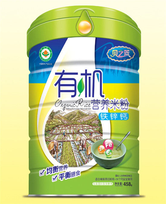 貝之籃鐵鋅鈣-營養(yǎng)有機(jī)米粉