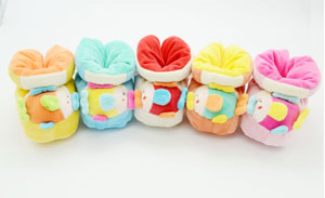 愛嬰童長筒襪中幫軟底保暖寶寶學步鞋小魚圖案